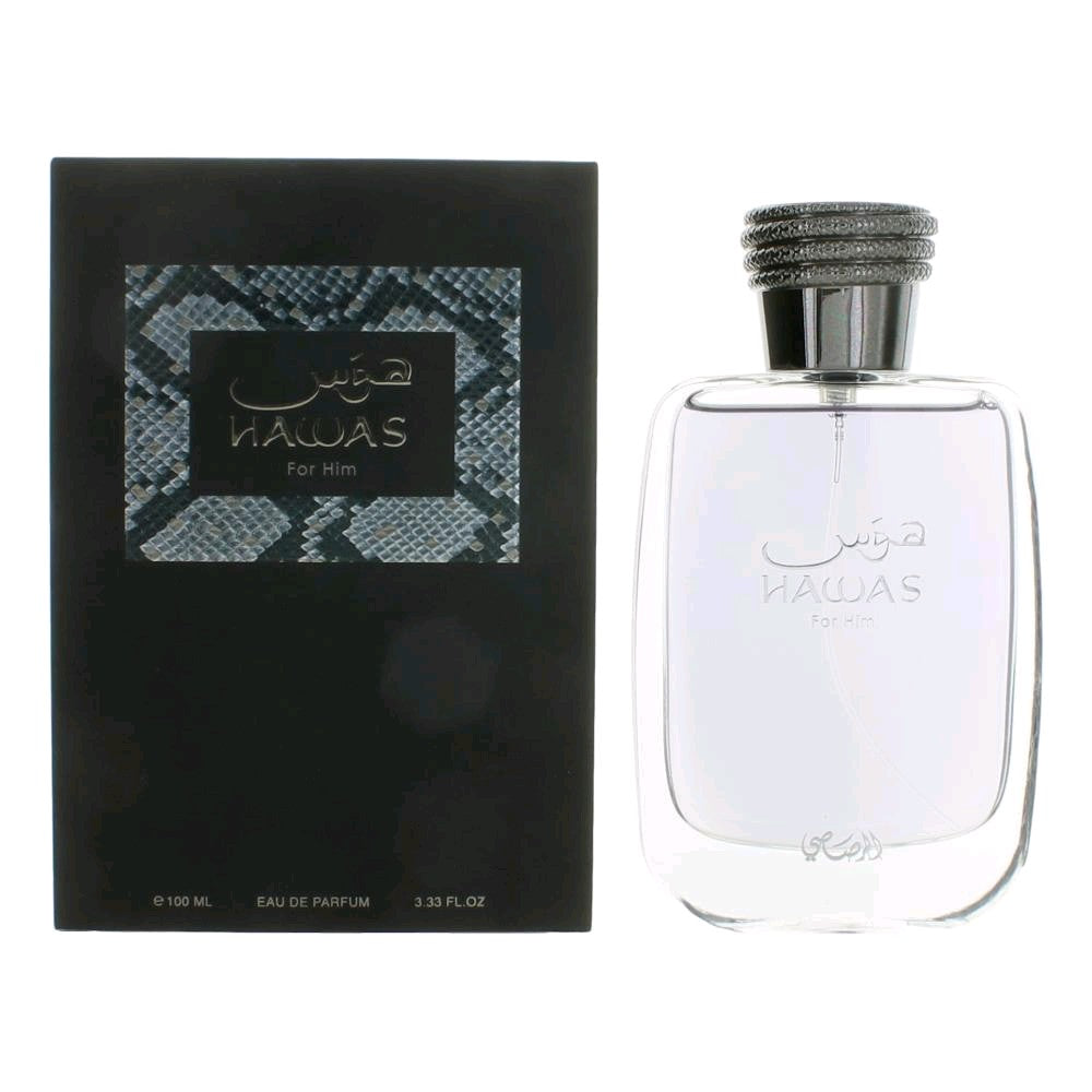 Hawas by Rasasi, 3.3 oz Eau De Parfum Spray for Men