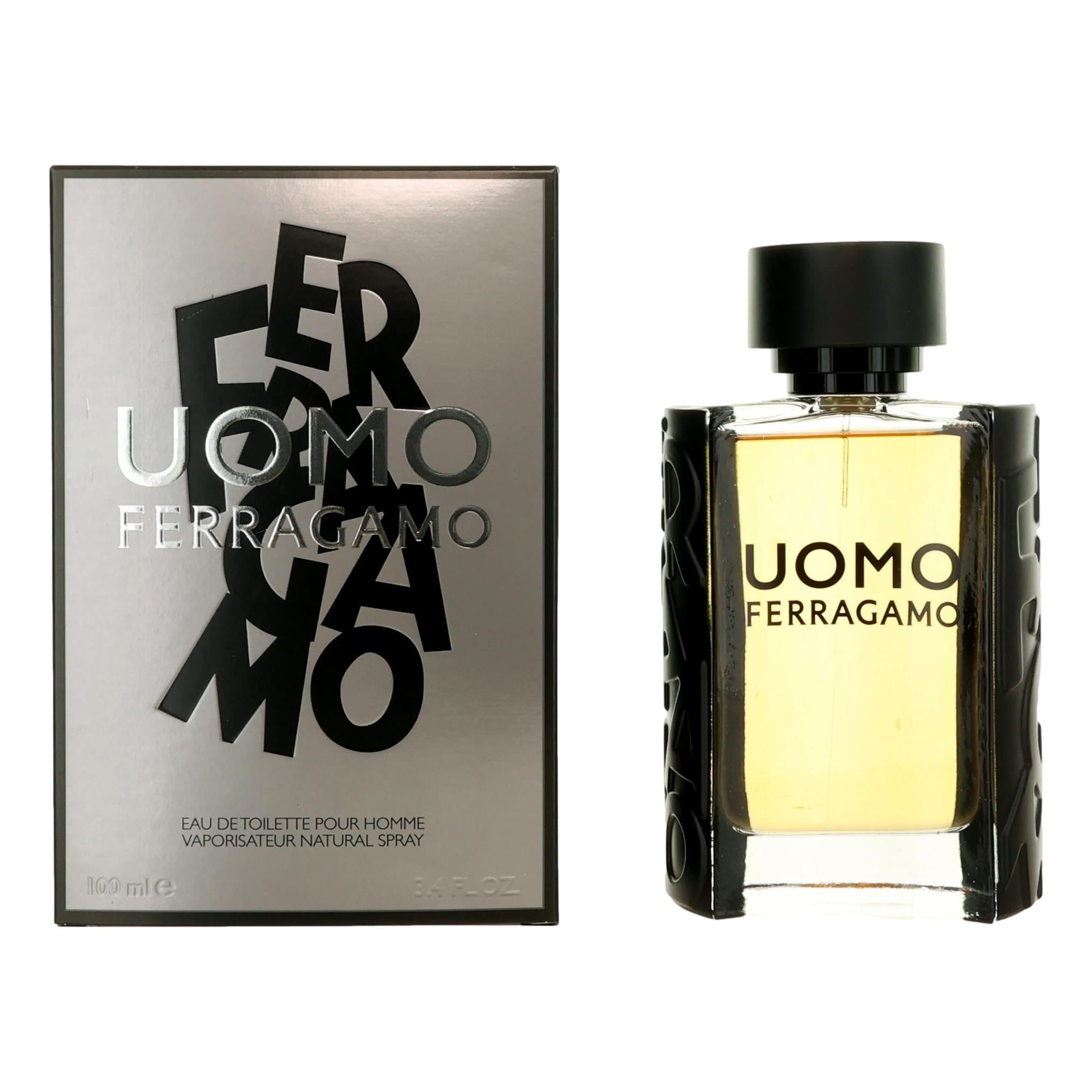 Uomo by Salvatore Ferragamo, 3.4 oz Eau De Toilette Spray for Men