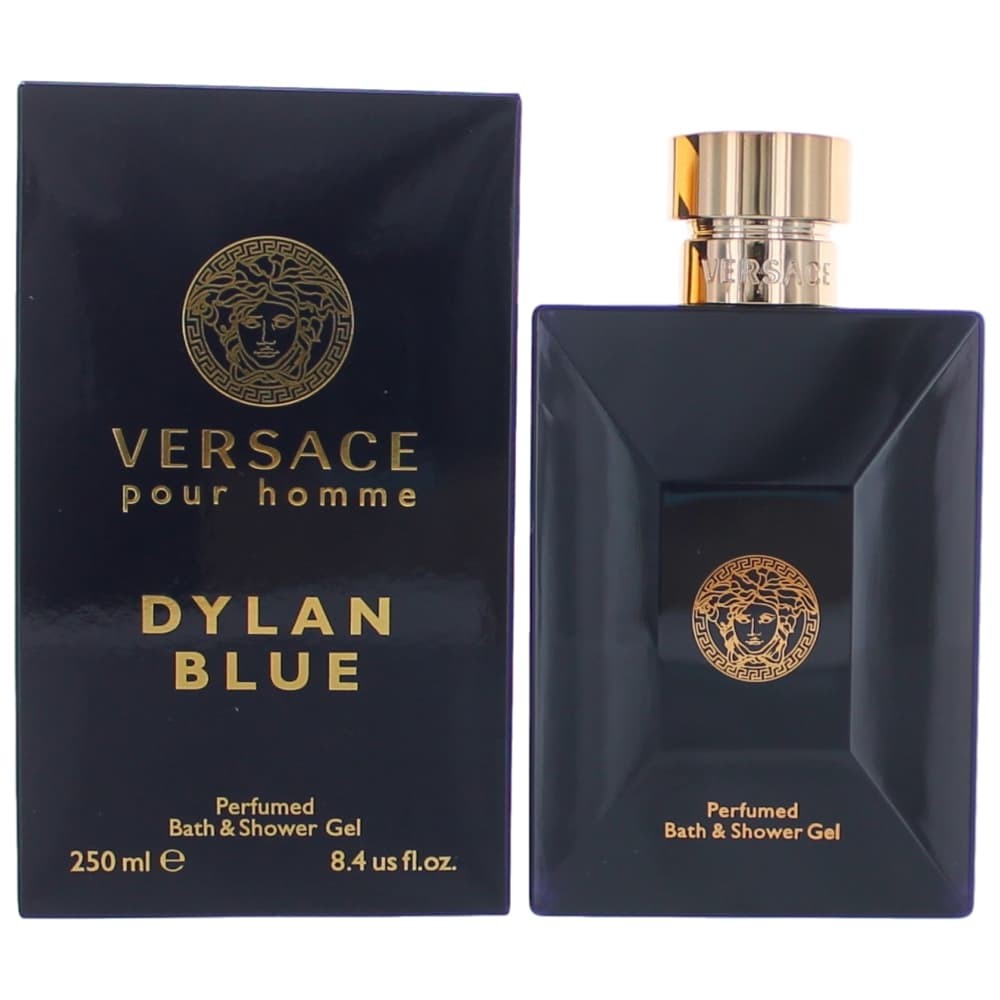 Versace Pour Homme Dylan Blue by Versace, 8.4oz Perfumed Bath & Shower Gel men