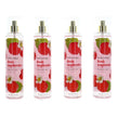 Fresh Raspberries by Bodycology, 4 Pack 8 oz Fragrance Mist for Women