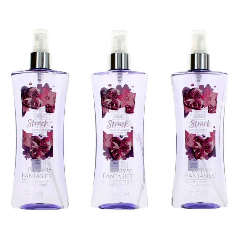 Love Struck by Parfums De Coeur, 3 x 8oz Fragrance Body Spray women