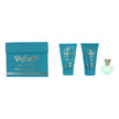 Versace Dylan Turquoise by Versace, 3 Piece Miniature Gift Set for Women