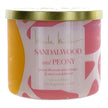Nicole Miller 14.5 oz Soy Wax Blend 3 Wick Candle - Sandalwood and Peony