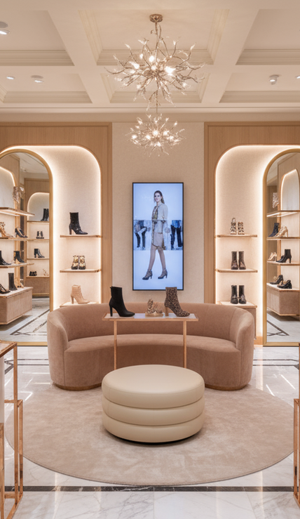 WOME SHOES BOUTIQUE DISPLAY 